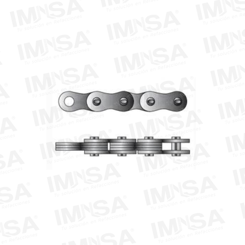Tramo de Cadena de 10 Pies, Medidas P: 1", D:0.375", F: 1.003", T:0.161" H: 0.950